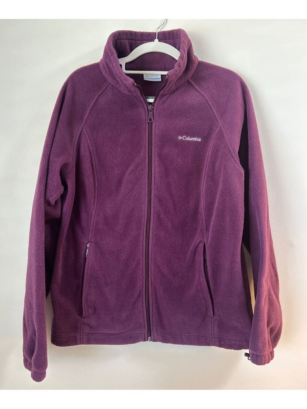Women’s Columbia Full-Zip Fleece Jacket in Burgundy Size Large
